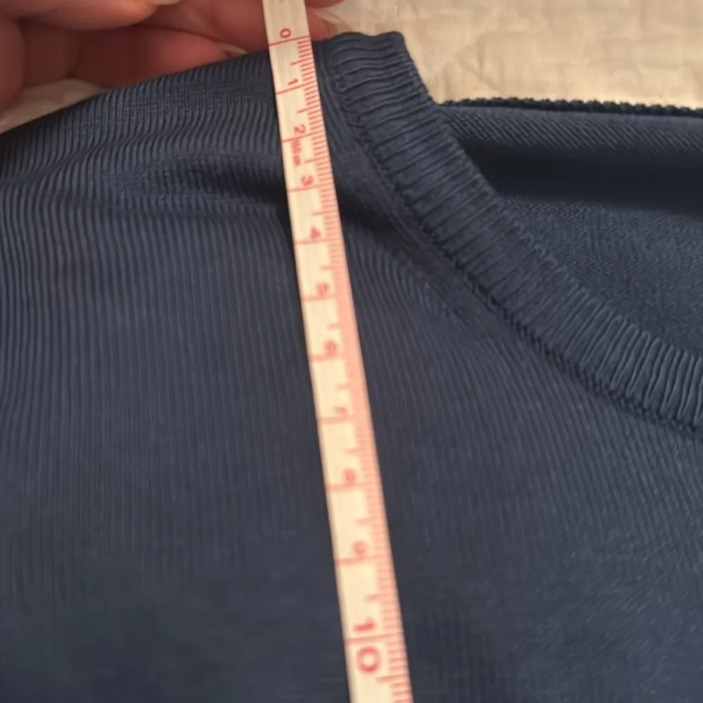 BORRELLI Napoli Blue 100% Cotton Sweater Crewneck